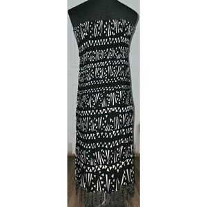 Women's Volcom Black White Patterned Maxi Dress Size M